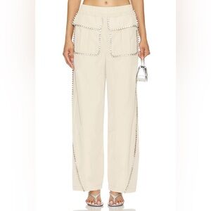 NWT Camila Coelho Aline Pant in Light Tan